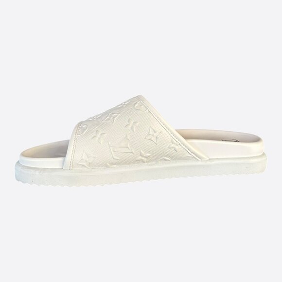 Louis Vuitton White Monogram Miami Mules - Picture 6 of 8